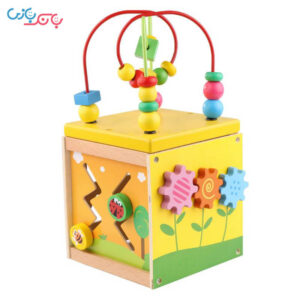 محتویات جعبه بازی مکعب و ماز میله و مهره