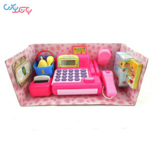 محتویات جعبه صندوق فروشگاهی CASH REGISTER مدل 02416