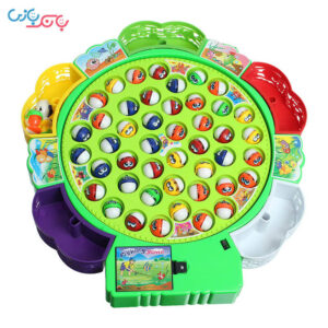 محتویات جعبه اسباب بازی ماهیگیری موزیکال کد 9259