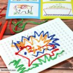 تصویر زیبای بازی آموزشی صفحه دوخت و دوز همراه دفترچه الگو