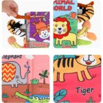 محتویات صفحات کتاب پارچه ای دم دار حیوانات طرح جنگل