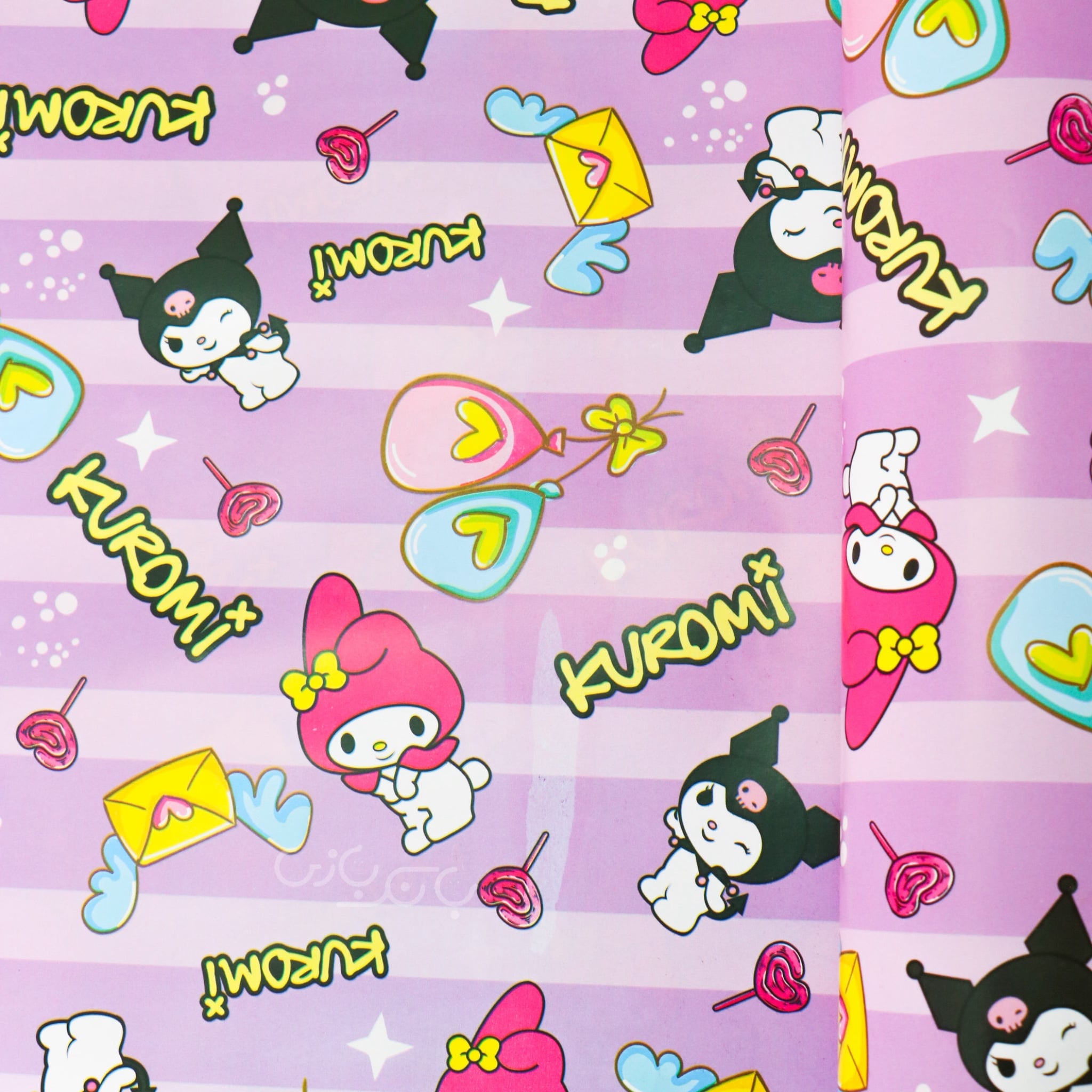 gift-paper-kuromi تصویر کاغذ کادو طرح کرومی