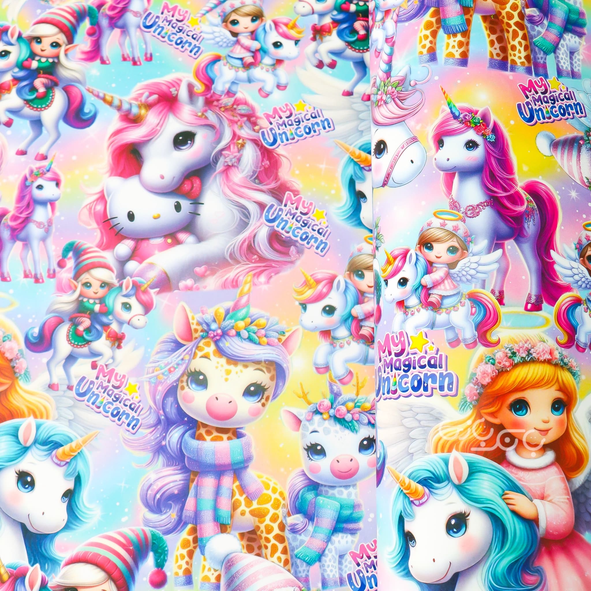gift-paper-unicorn تصویر کاغذ کادو طرح یونیکورن