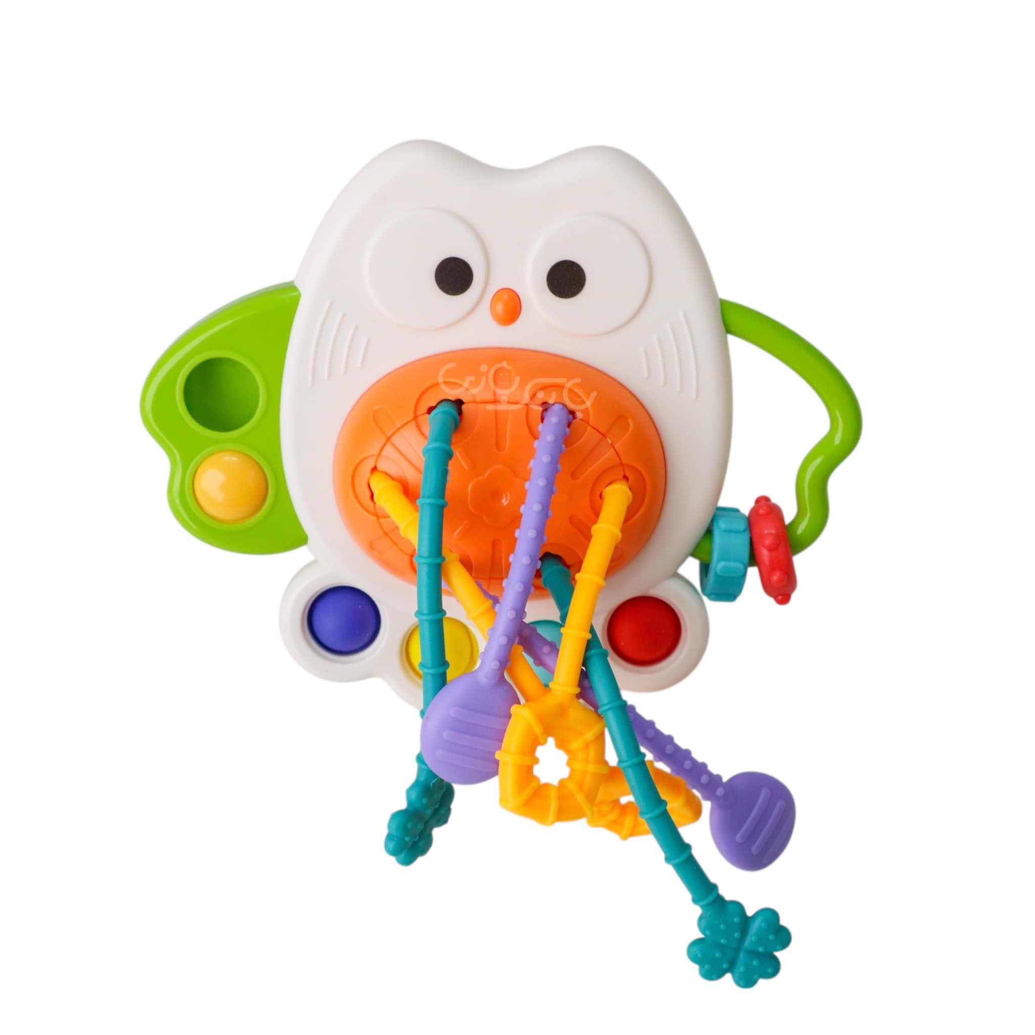 owl-fun-squeezing-pumping-1 (6) تصویر اسباب بازی دست ورزی طرح جغد