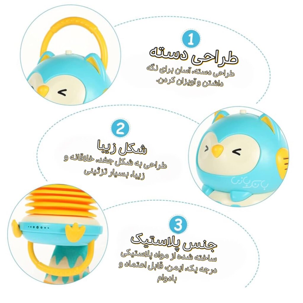 تصویر توضیحات جغد موزیکال آکاردئون