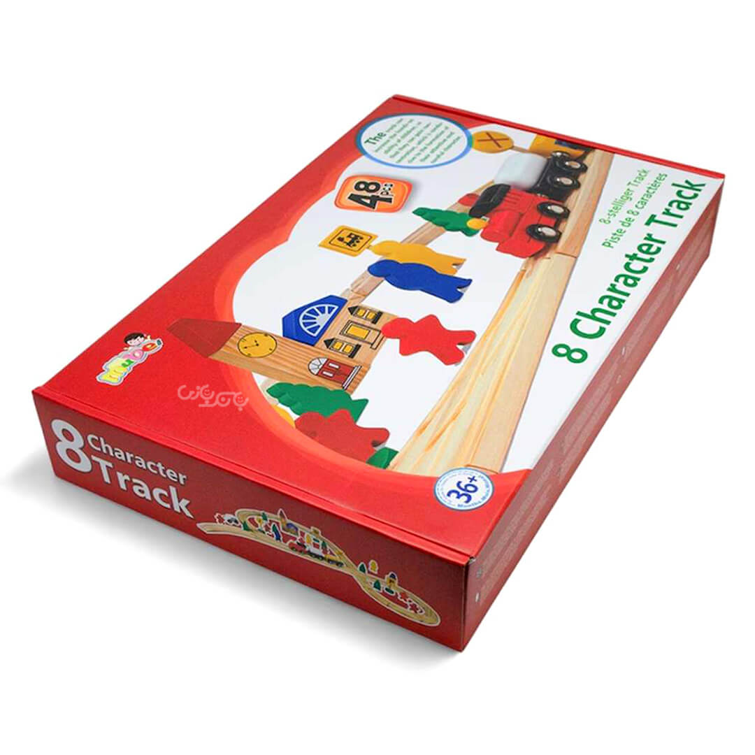 جعبه ی بازی شهر کوچک چوبی 48 تکه