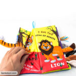 کتاب پارچه ای وارداتی طرح جنگل