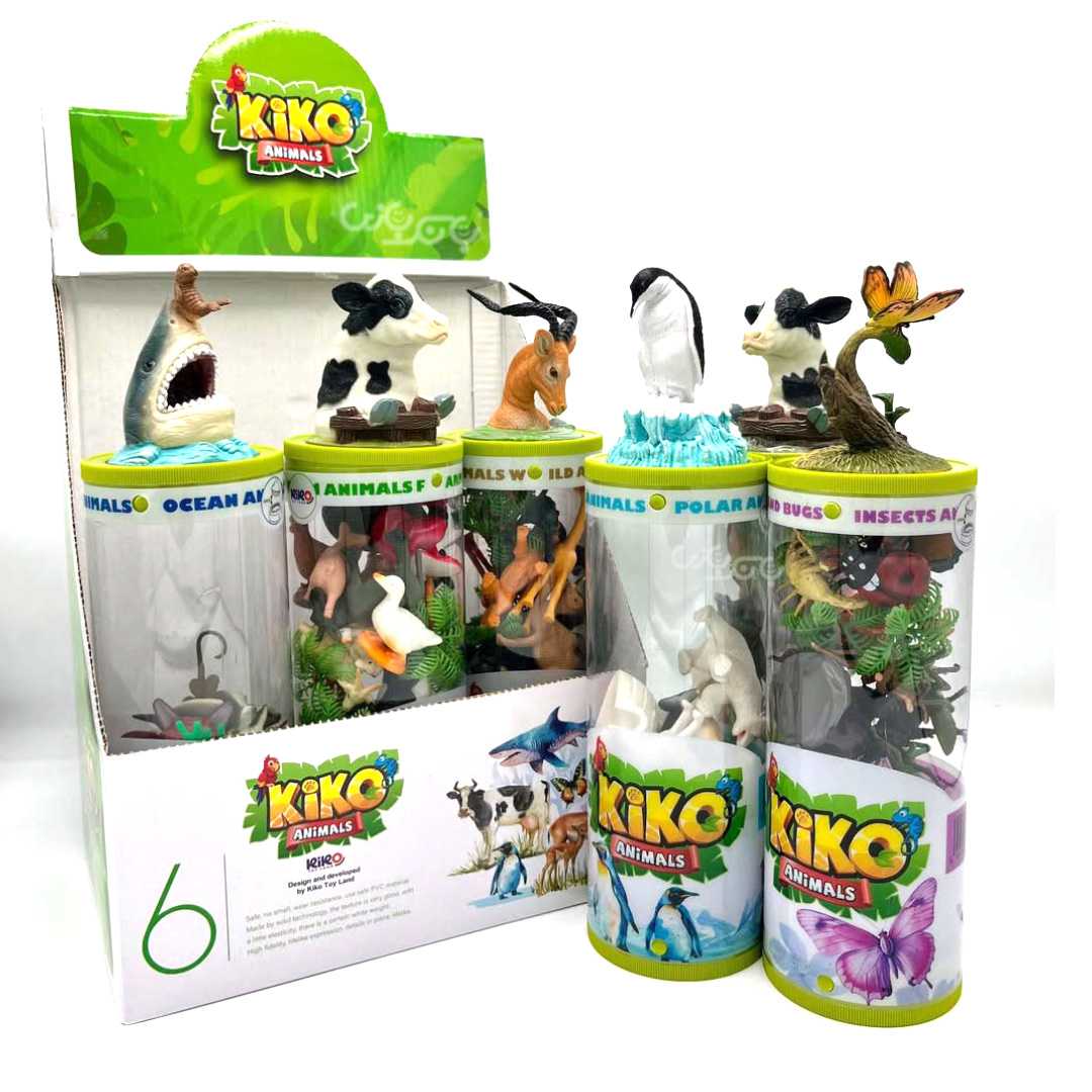 kiko-animal-figure فیگور حیوانات کیکو همراه با بسته بندی
