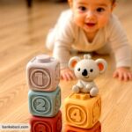 کودک در حال بازی با بلوک مکعبی سیلیکونی کوآلا